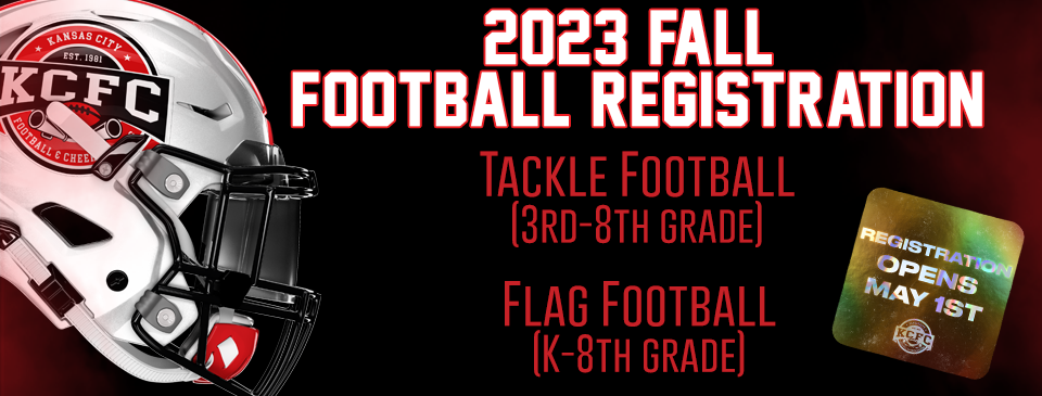 Fall Football Registration Opens May 1st!