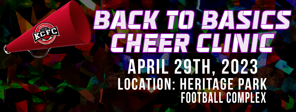 Registration for our Back to Basics Cheer Clinic is OPEN!