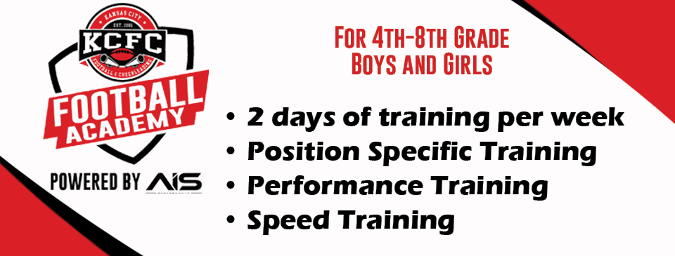 NEW: KCFC Football Academy, position specific training for 4th-8th graders!